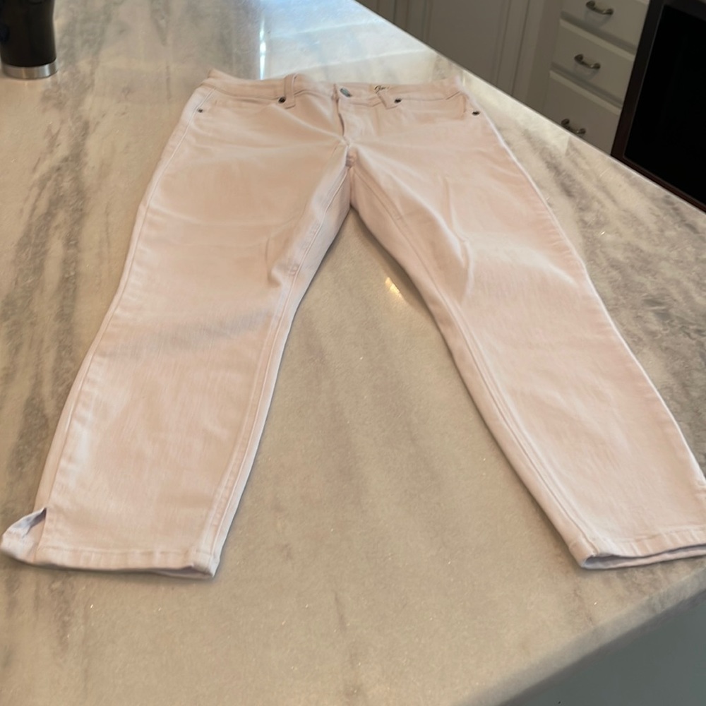 Cosmic Blue cropped stretch pants